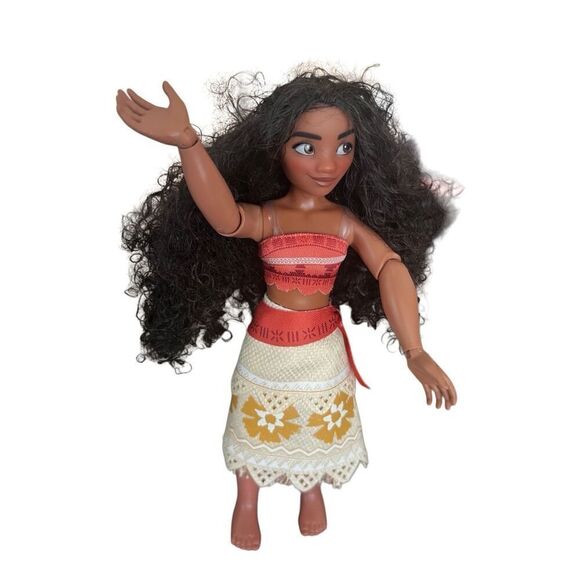 Disney Moana Doll, 10 1/2", Red & Yellow - Picture 8 of 14